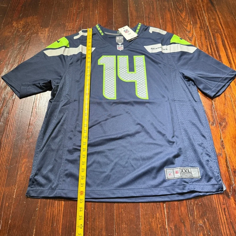 DK METCALF Seattle Seahawks Nike On Field Dri-Fit Blue NFL Jersey‎ Size 2XL